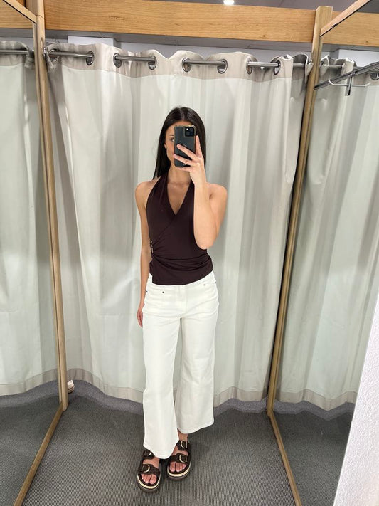 Jemma Halter top - choc