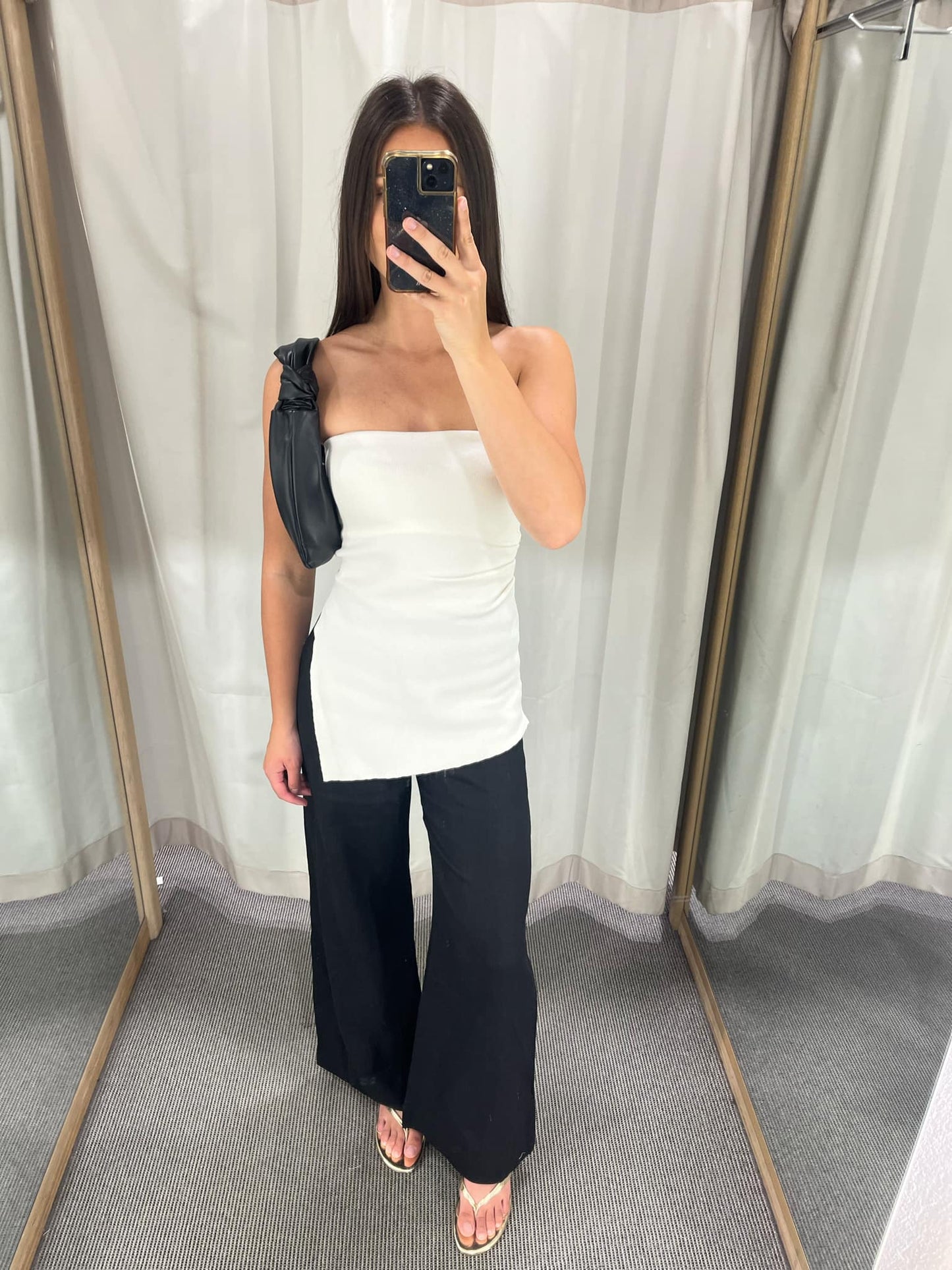 Allison strapless - white