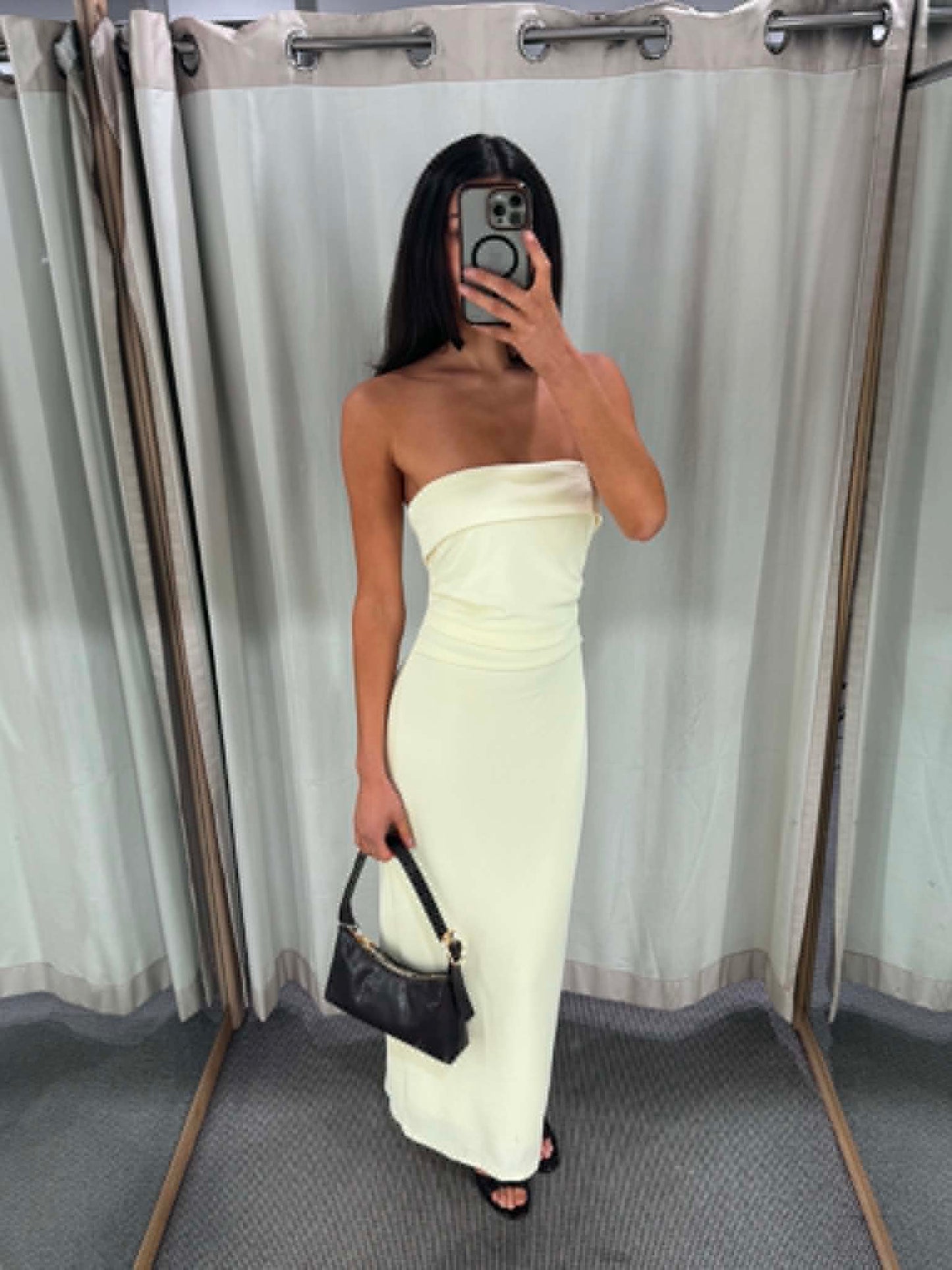 The Giselle Strapless Maxi Dress – Butter