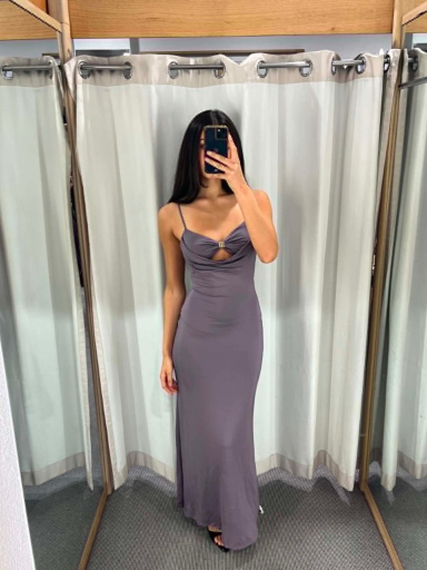 Slate Twist Maxi Dress