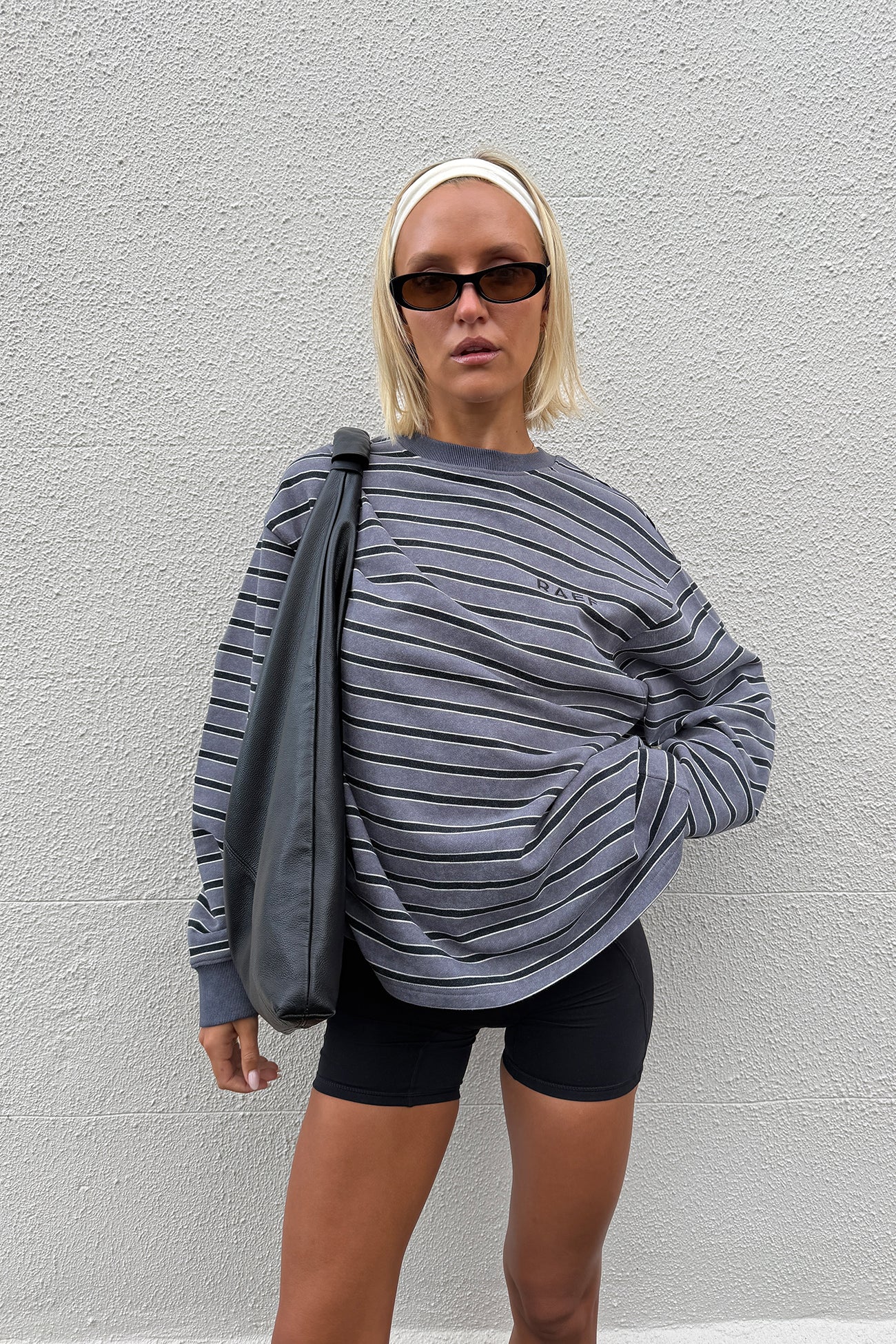 PRE ORDER Frankie Crew Charcoal / Black Stripe