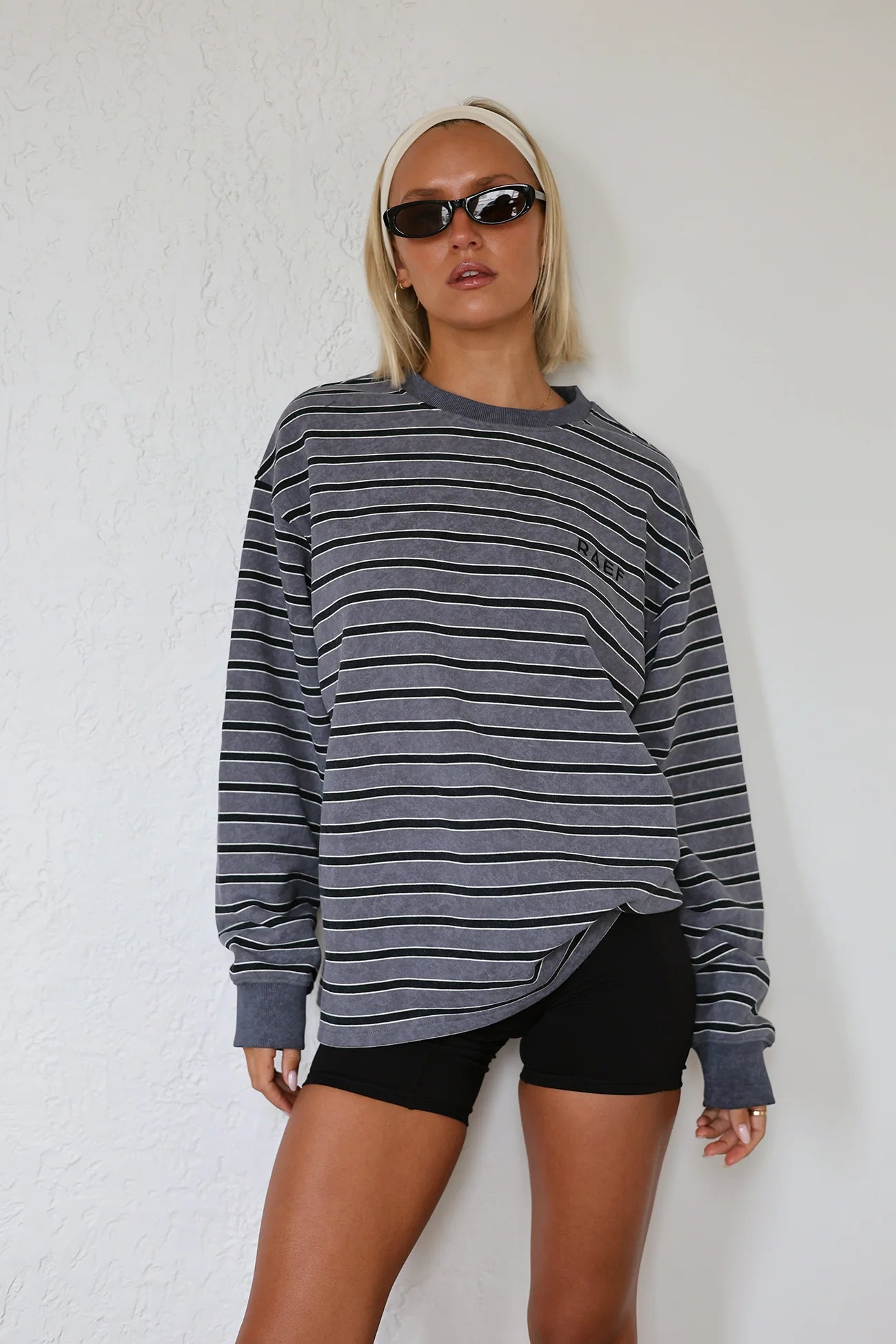 PRE ORDER Frankie Crew Charcoal / Black Stripe