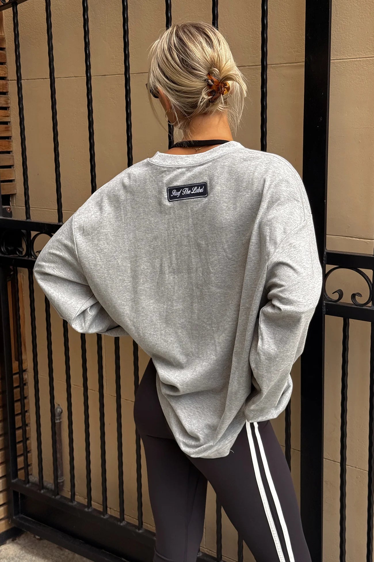 PRE ORDER Logan Oversized LS Tee - Grey Marle