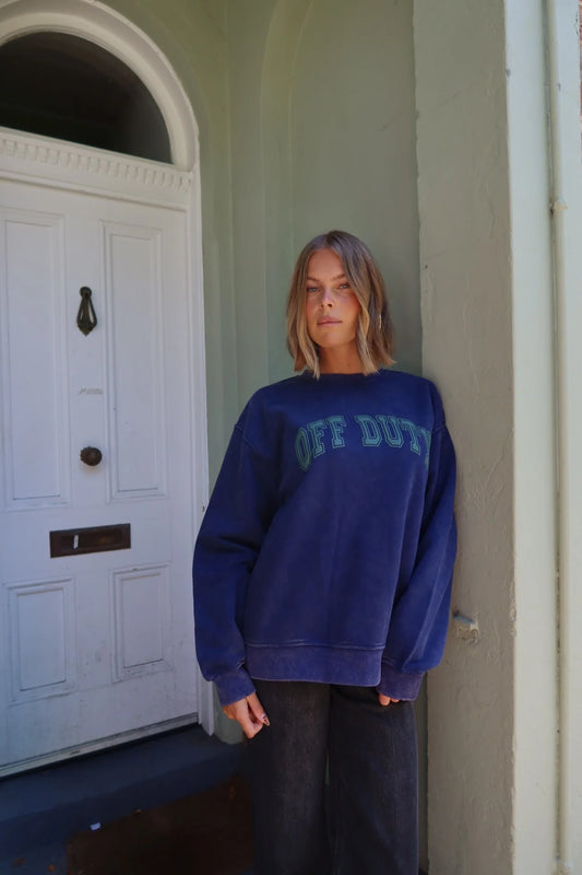 Maci Relaxed Sweater - Classic Blue