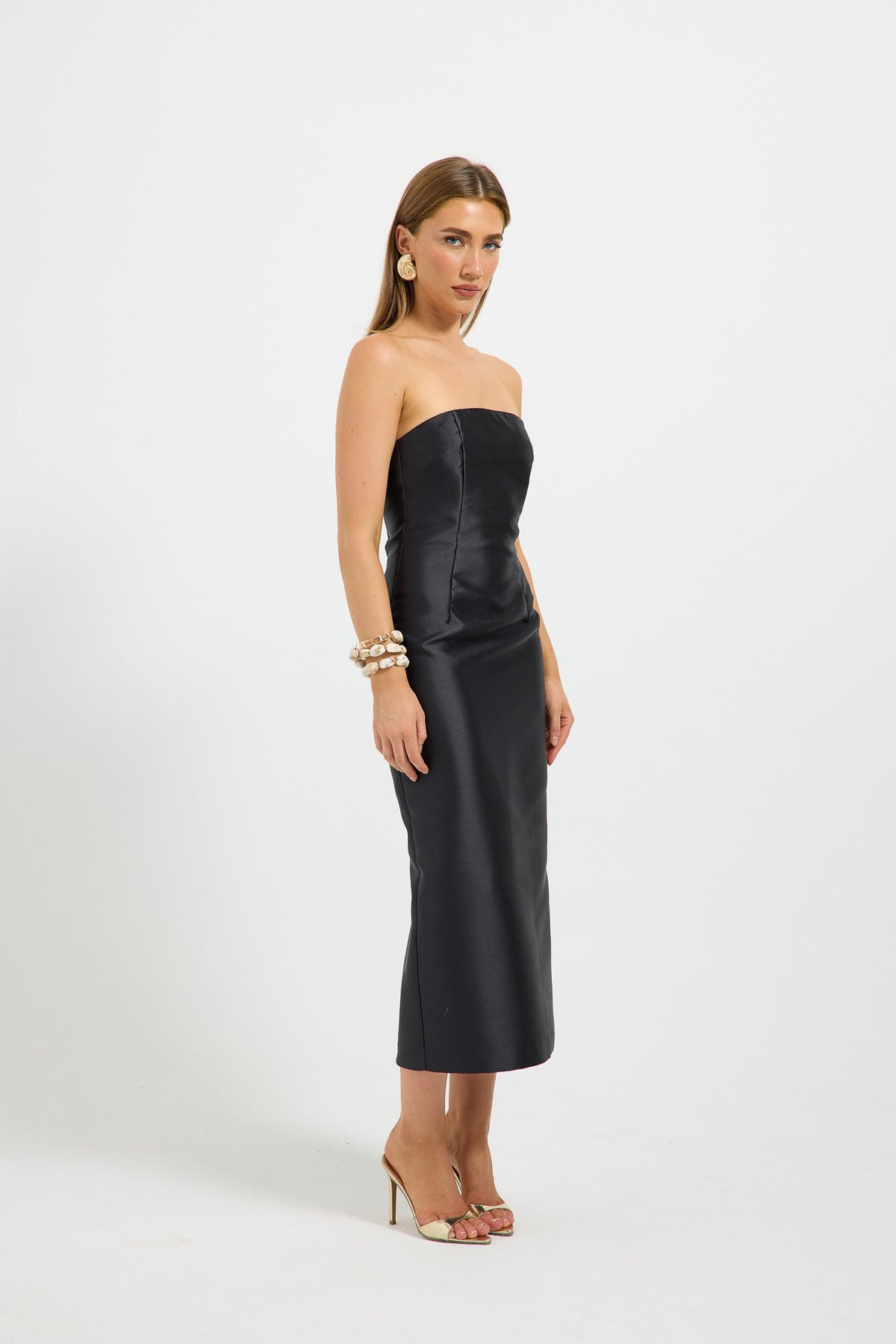 Pasduchas Pippa Fitted Midi in black