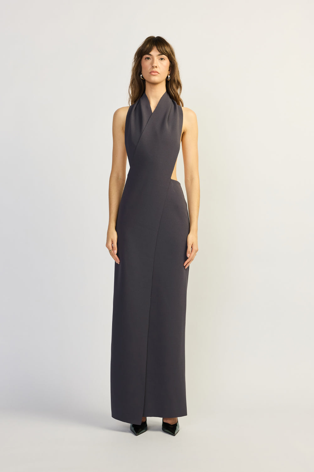 TOJHÀ Dova Dress in Steele front