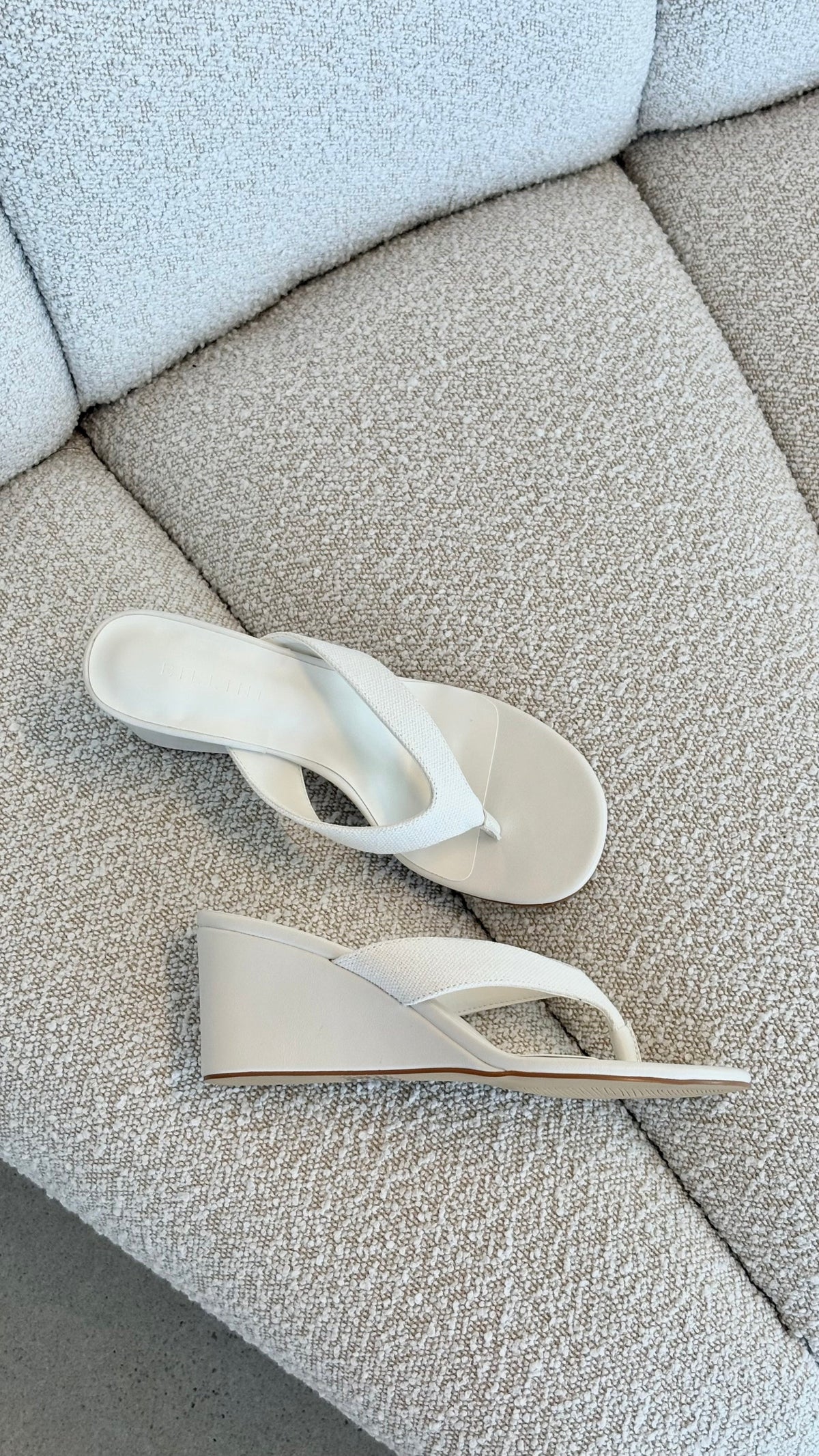 Billini Tiggy Cream Linen wedges