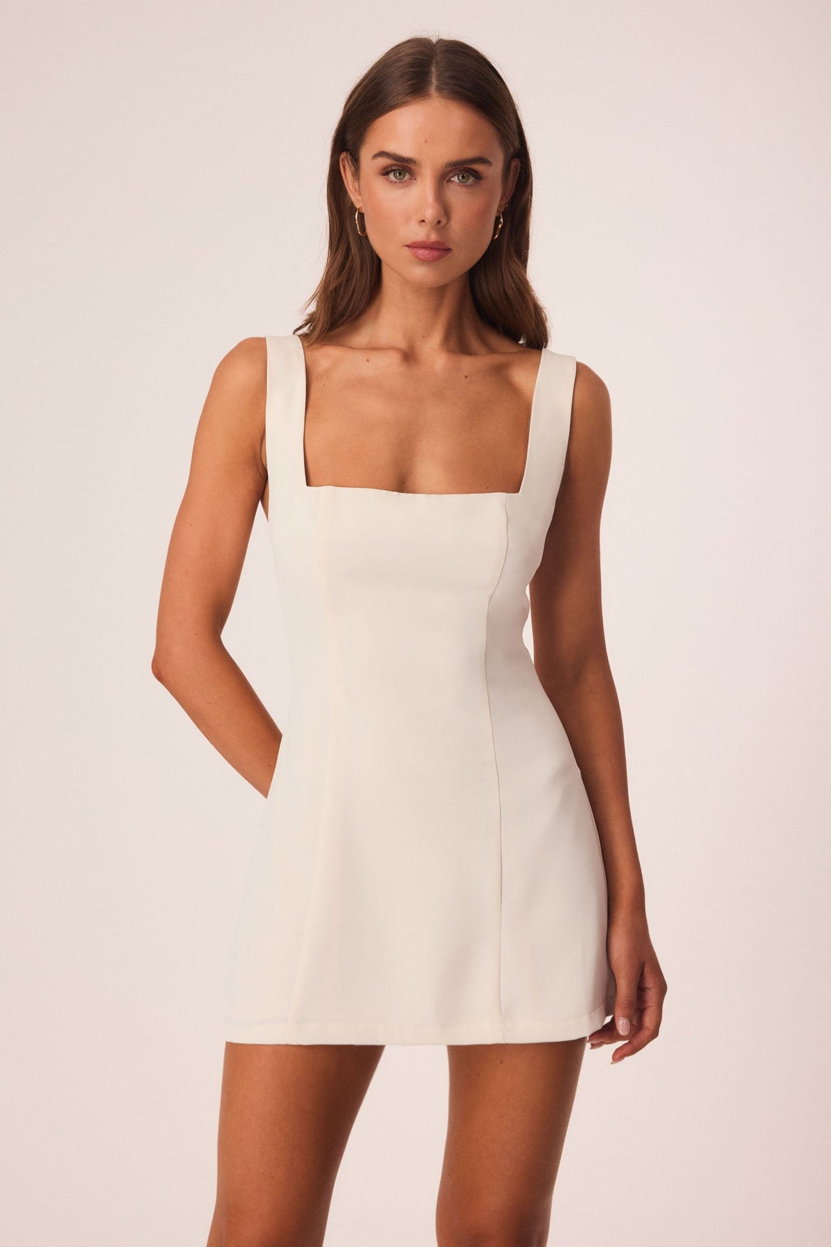 SNDYS Kae Ultra Mini Dress – Off White