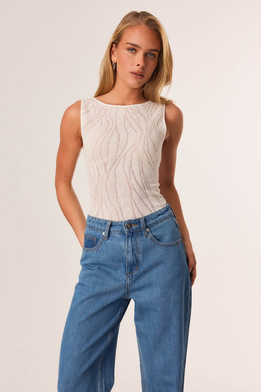 SNDYS Brandy Top – White